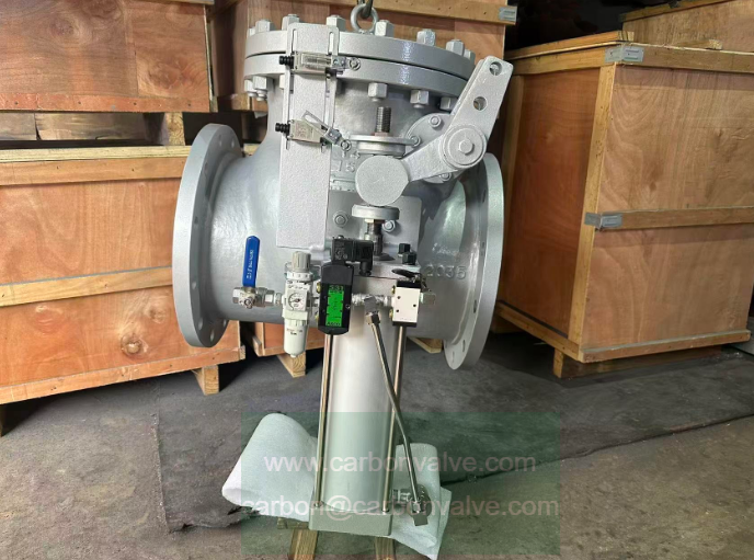 Pneumatic lever check valve Pneumatic lever check valve